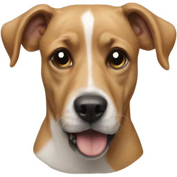 Dog on a human emoji