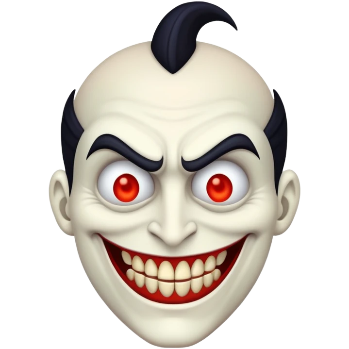 cartoon villain with exaggerated features emoji