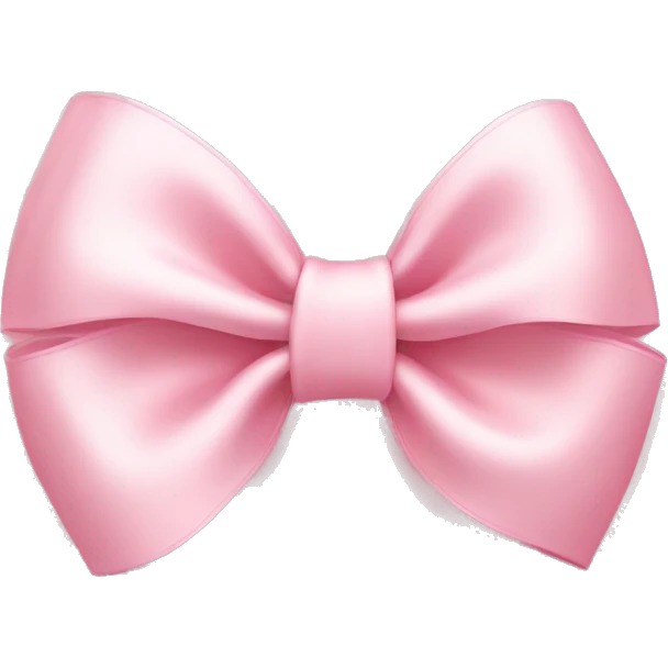light pink bow on light pink bow emoji