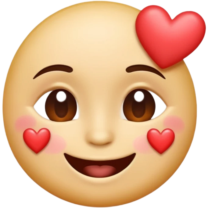 smiling face with hearts and kiss emoji