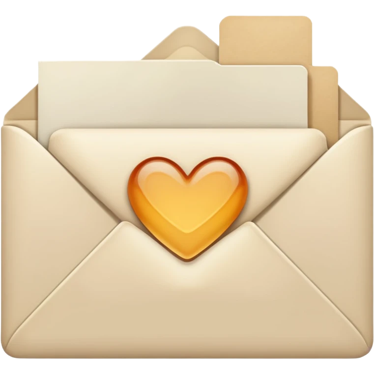 Letter color pale beige creamy emoji