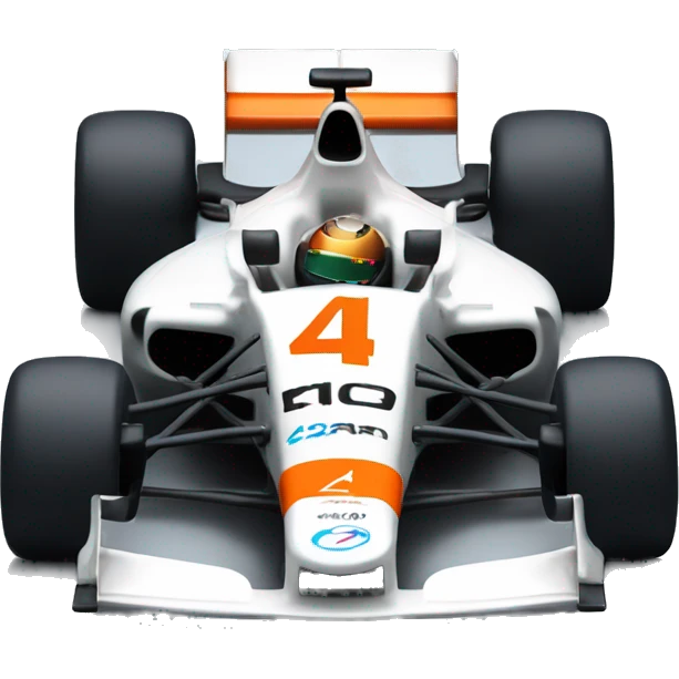  mclaren formula 1 car with number 4 emoji