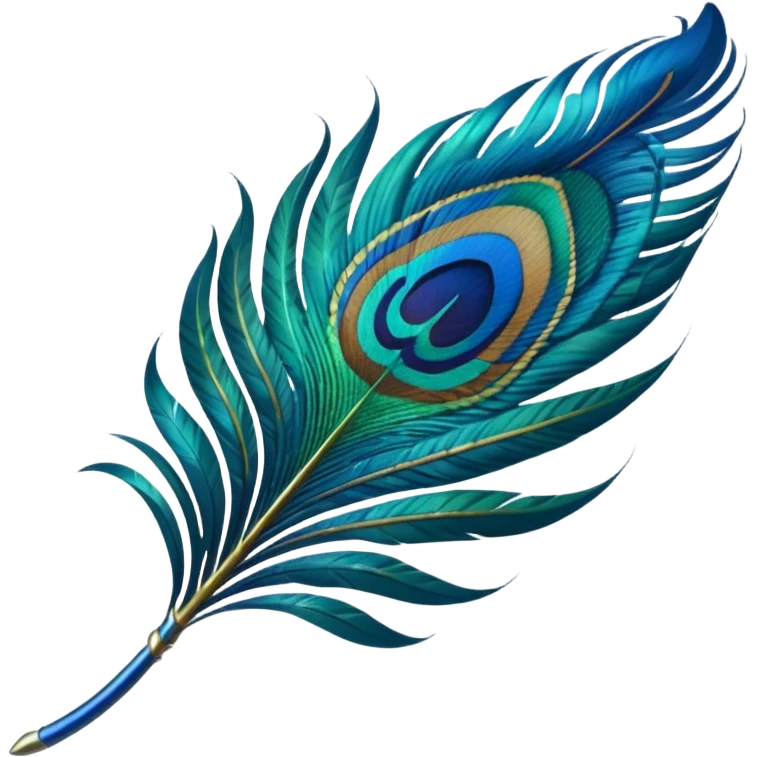 Peacock feather emoji