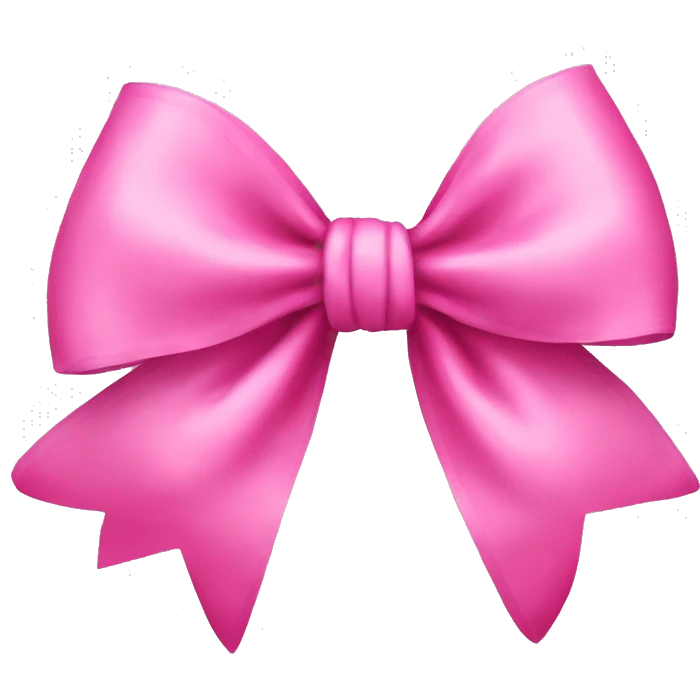 Pink bow emoji