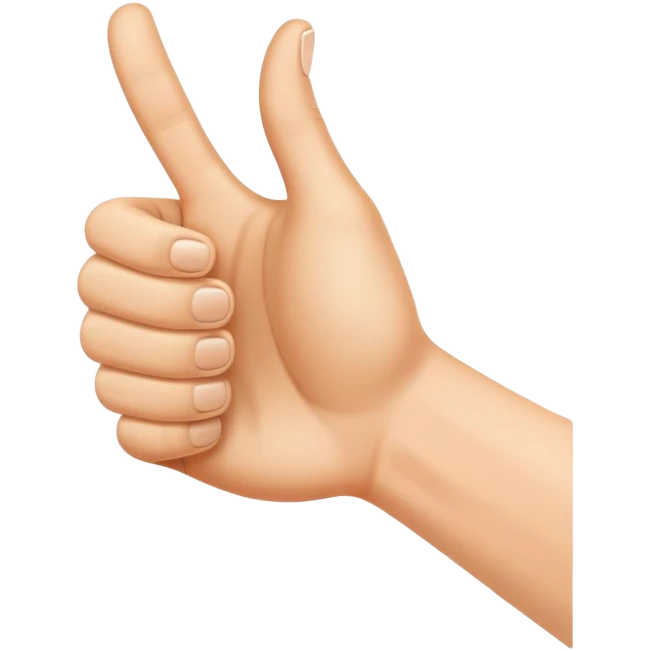 thumbs up gesture emoji
