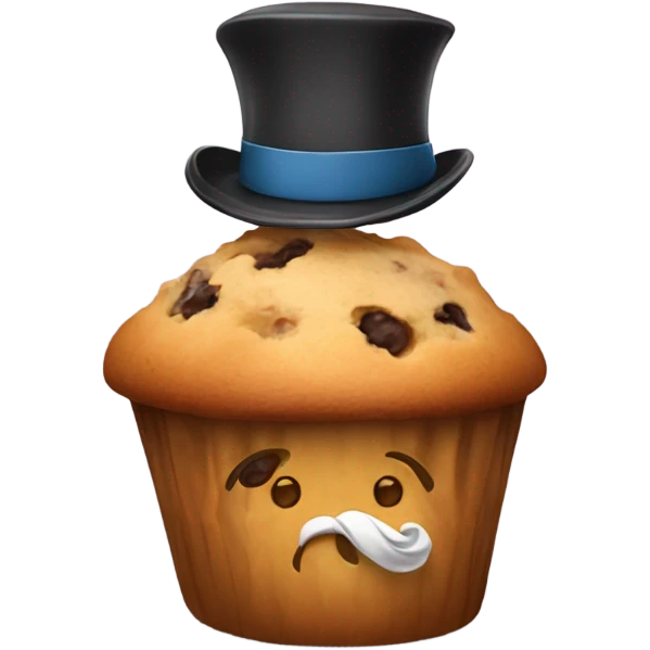 Muffin with a monocle  emoji