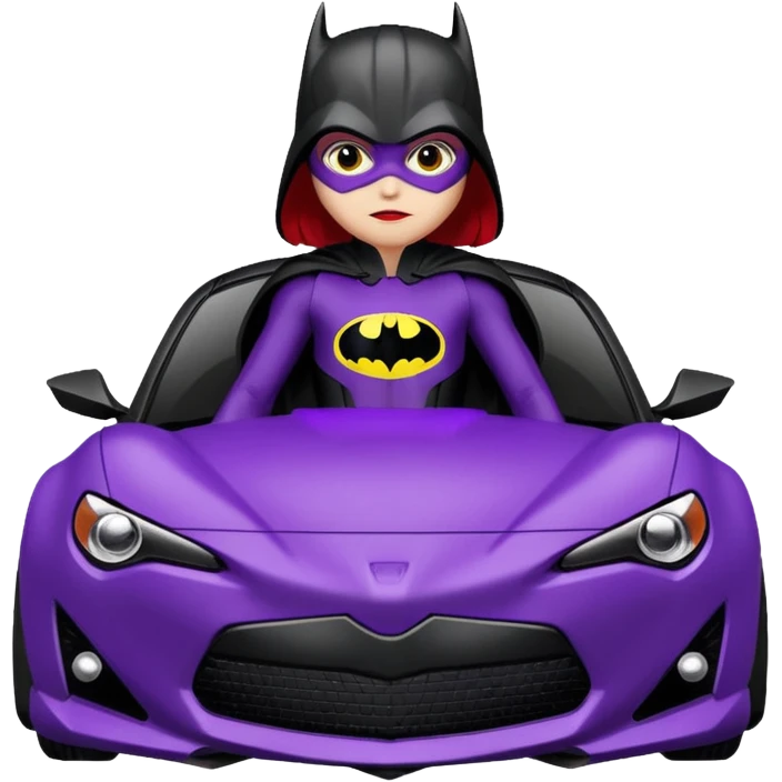 Darth Vader Batman and Batgirl(purple tight suit) themed Scion FR-S  emoji