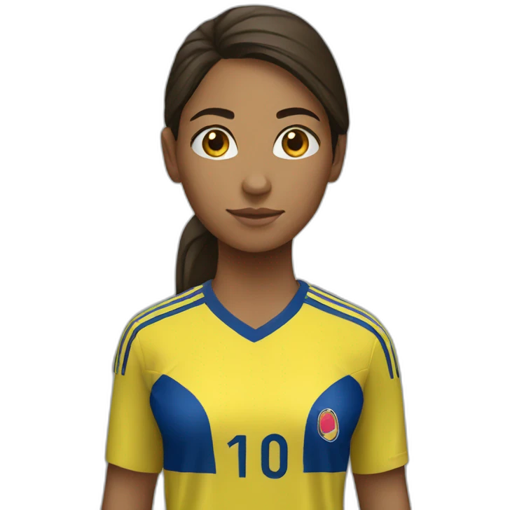 colombia player girl emoji