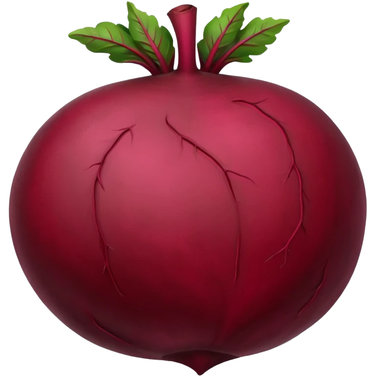 single whole red beet, no bowl emoji