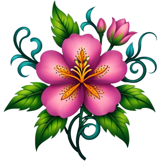 Flower tattoo emoji