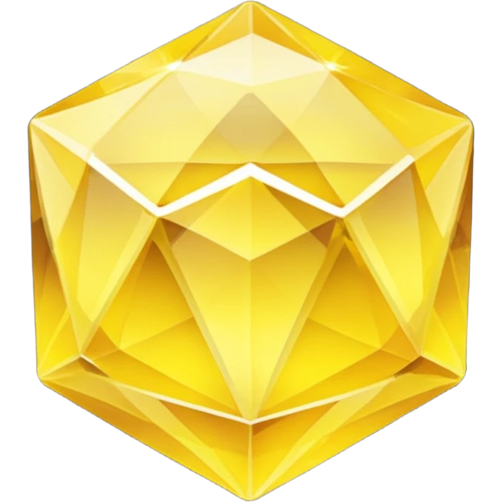 Yellow crystal emoji