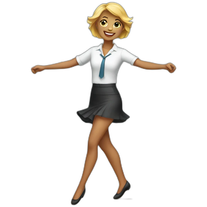dancing office girl emoji