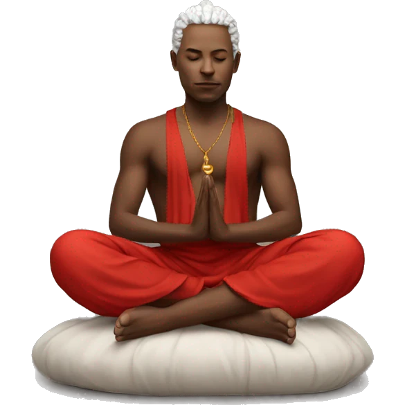 Paytas meditating red beautiful  emoji