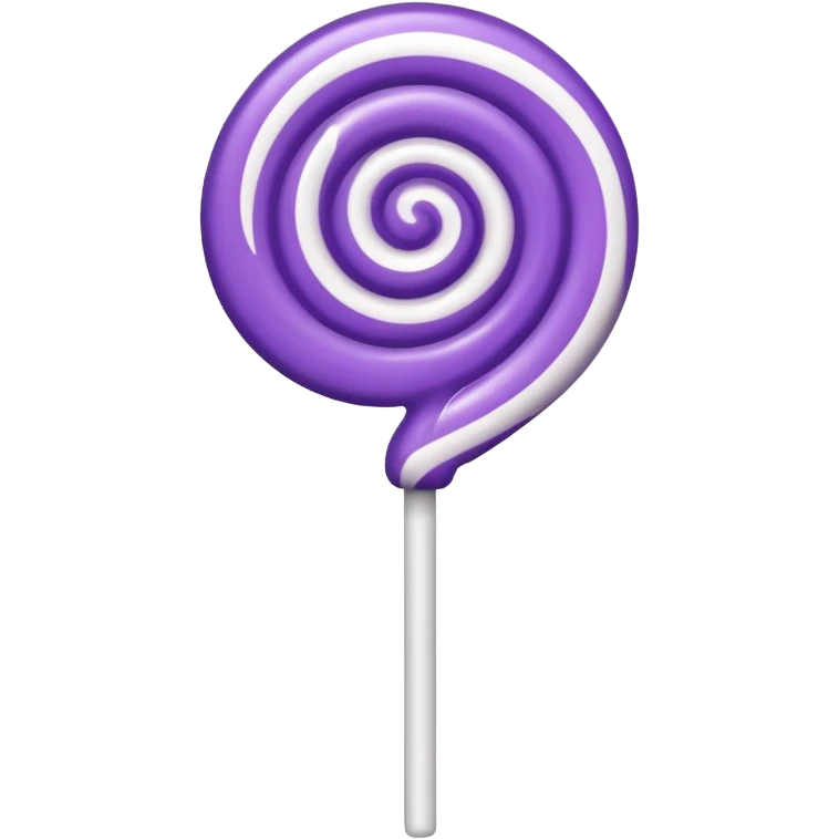 pirulito roxo e branco emoji