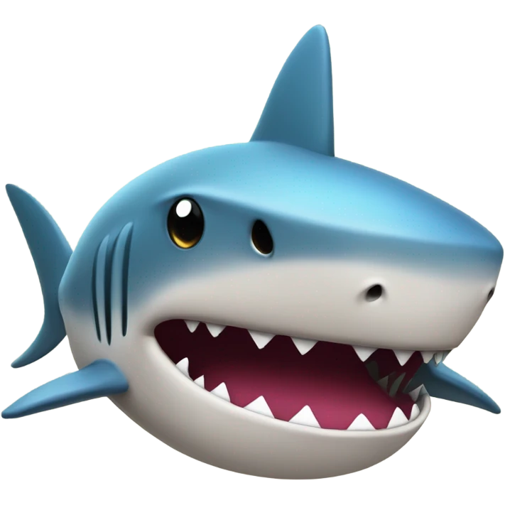 Shark with a caca hat emoji