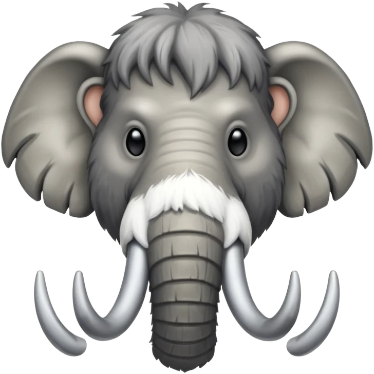 mammoth head with tusks emoji