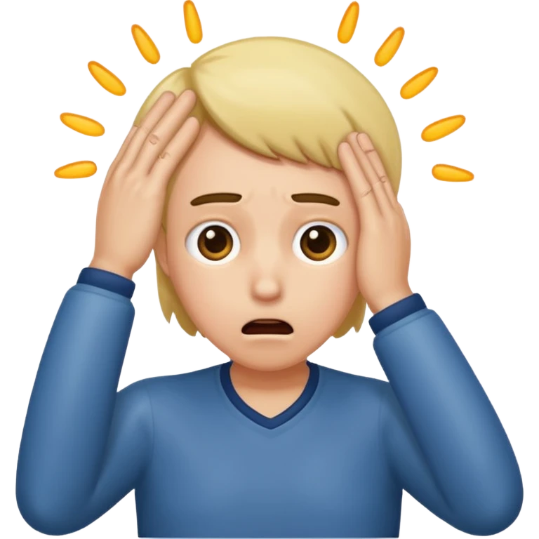 Shocked faint backwards with one hand on forehead emoji