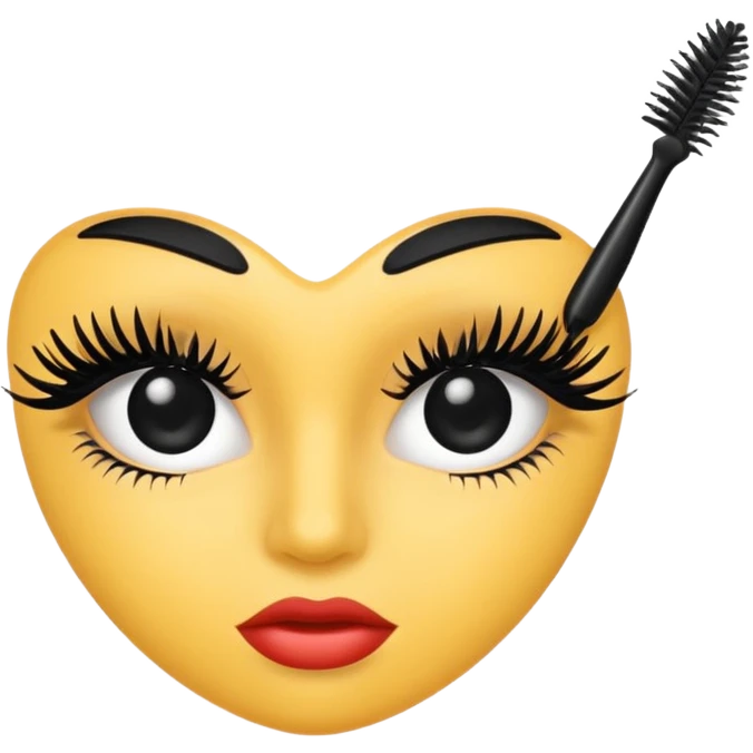 Beautiful mascara  emoji