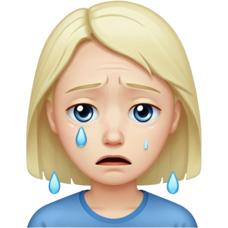 Triste pleure emoji