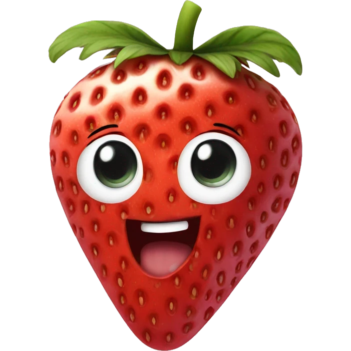One strawberry emoji
