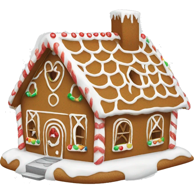 gingerbread house emoji