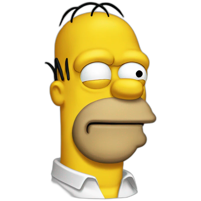 Head Homer Simpson emoji