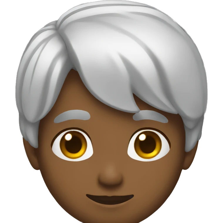 Un joven con pelo negro emoji
