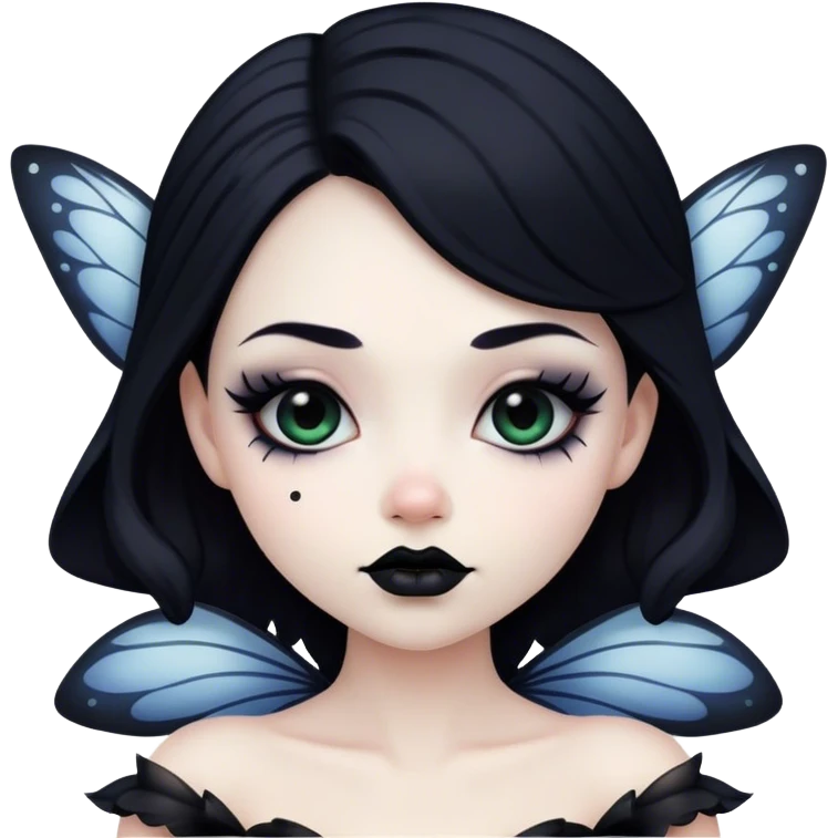 microsoft fairy with black lipstick emoji