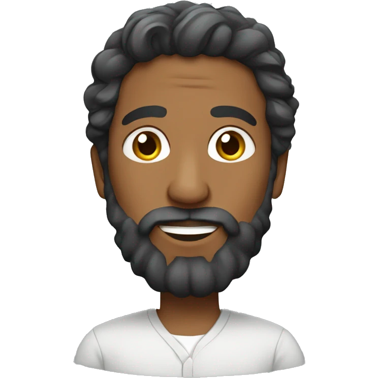 Bengali Man with beard and wavy hair emoji