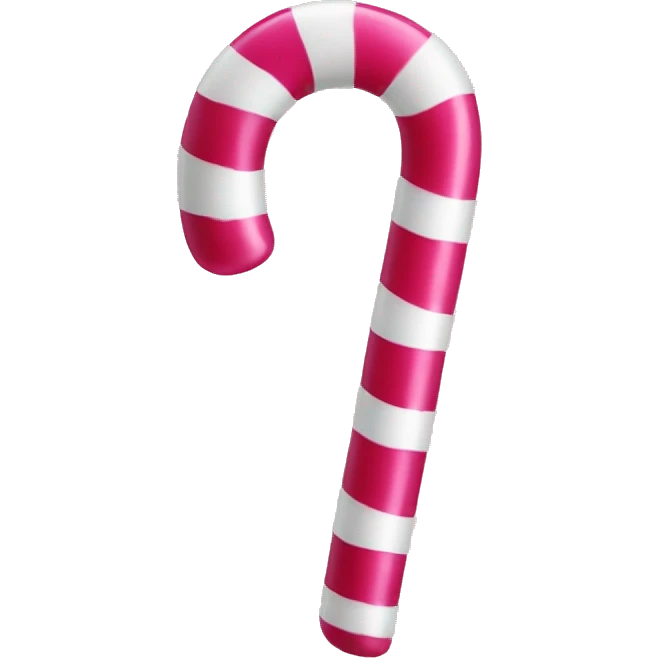 Pink candy cane emoji