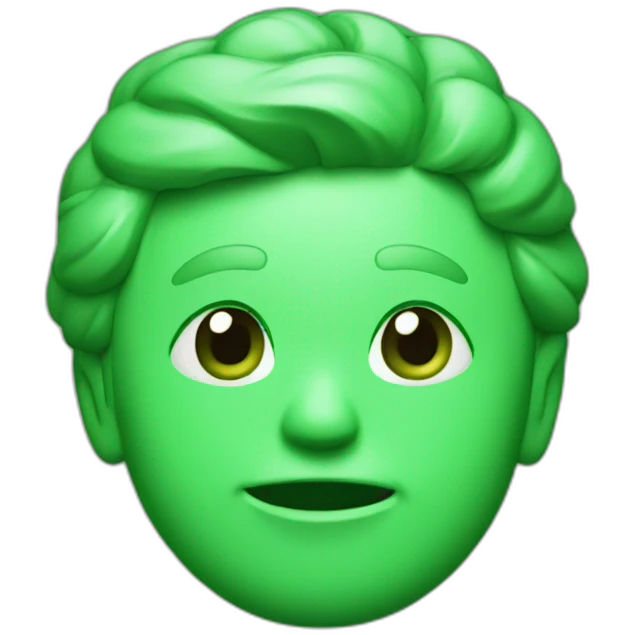 F and R green color emoji