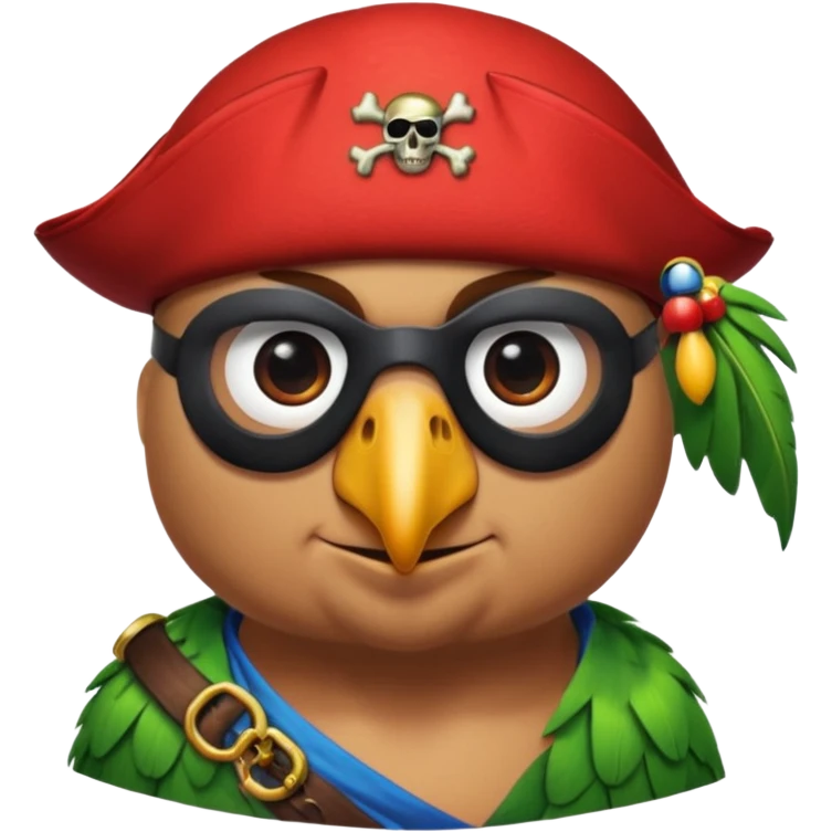 pirate and parrot emoji