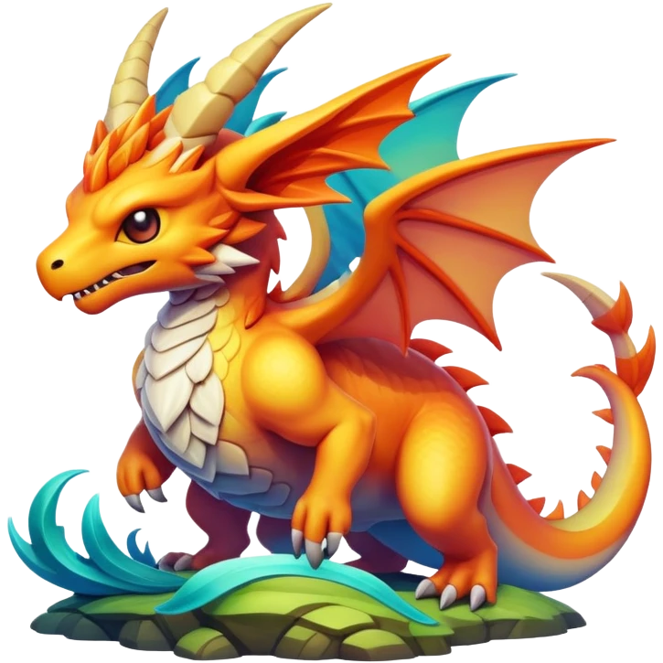 Epic legendary complex detailed gradients aesthetic-scenery-Fakémon-creature emoji