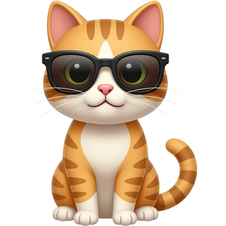 Cat wearing sunglasses emoji