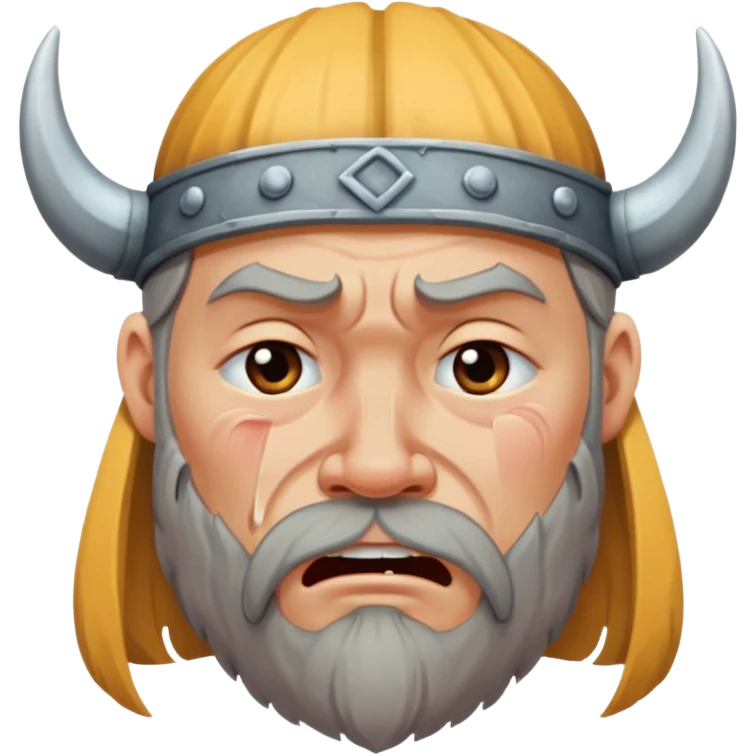 Viking crying emoji