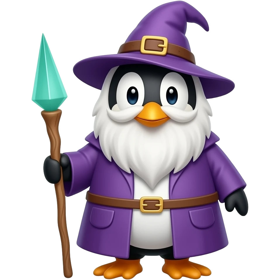 Penguin Wizard emoji