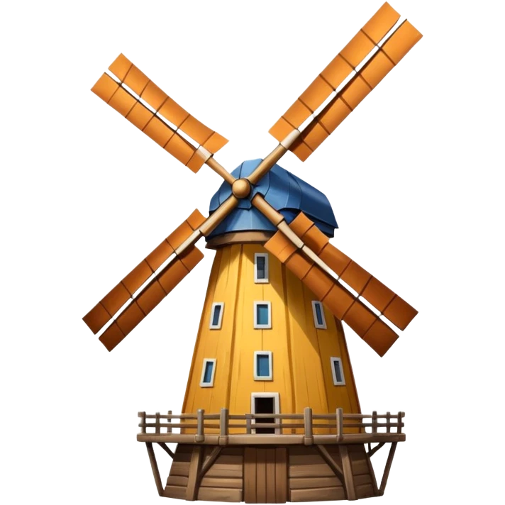 A big Windmill facing forward  emoji