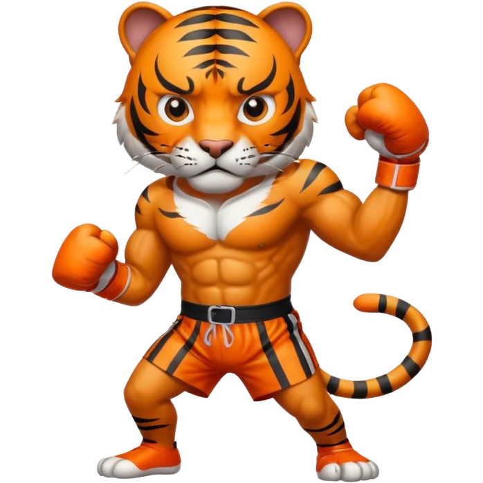 Tiger boxer  emoji