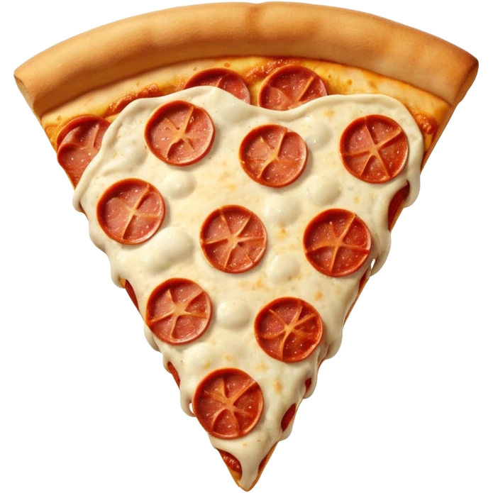 A pizza slice emoji. emoji