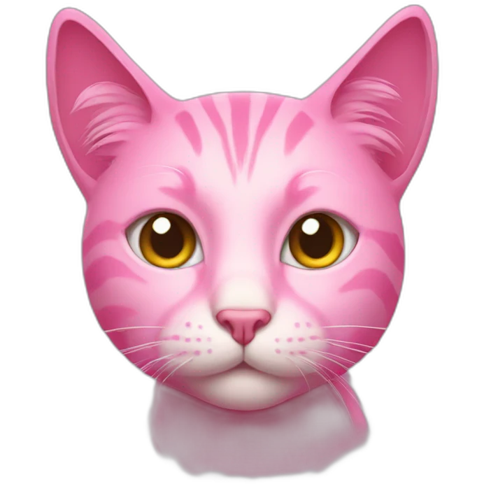 Pink cat emoji