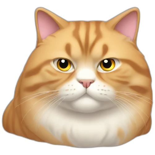 extra large huge fat obese fluffy cat emoji