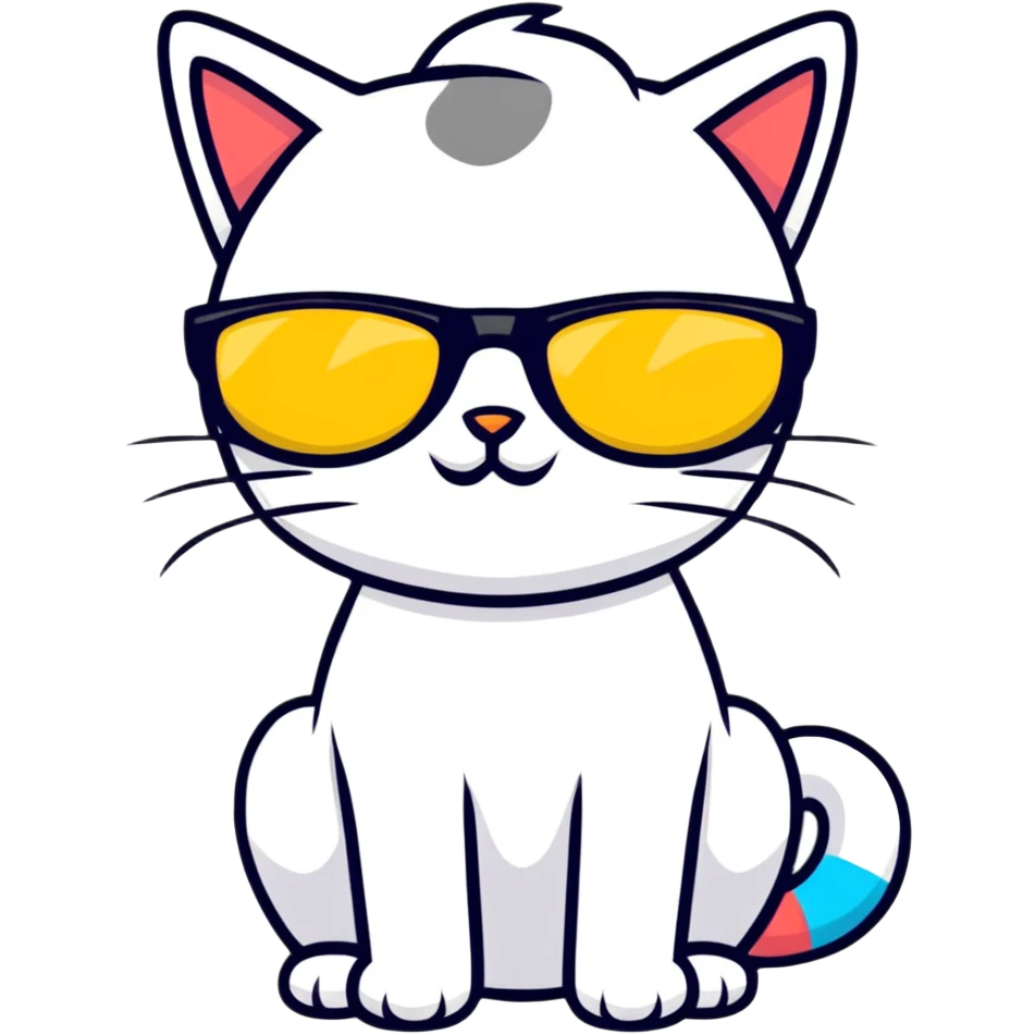 cat wearing sunglasses emoji