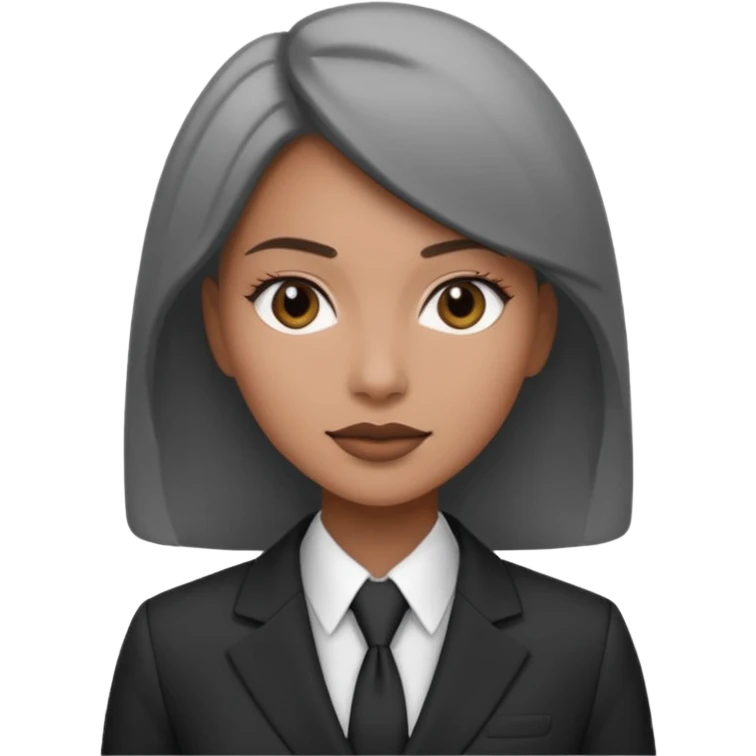 Business Photoshoot woman back and white style emoji