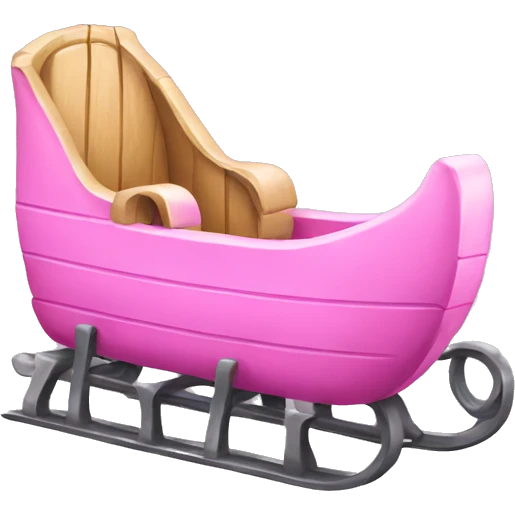Pink sled emoji