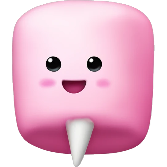 Pink marshmallow  emoji