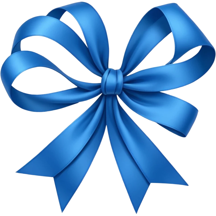 sky blue ribbon emoji