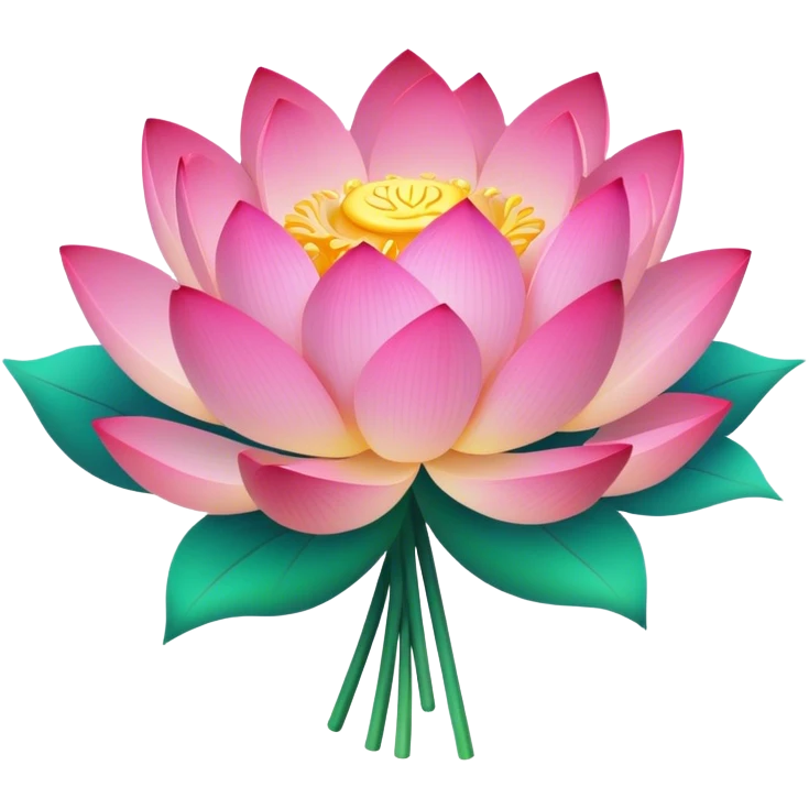 Lotus bouquet emoji
