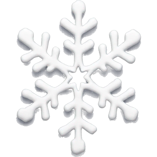 Melting snowflake emoji
