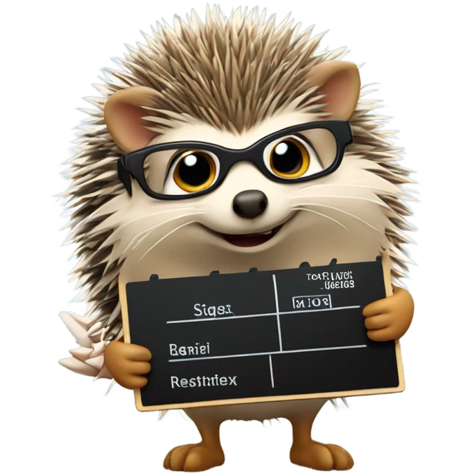 hedgehog movie director emoji