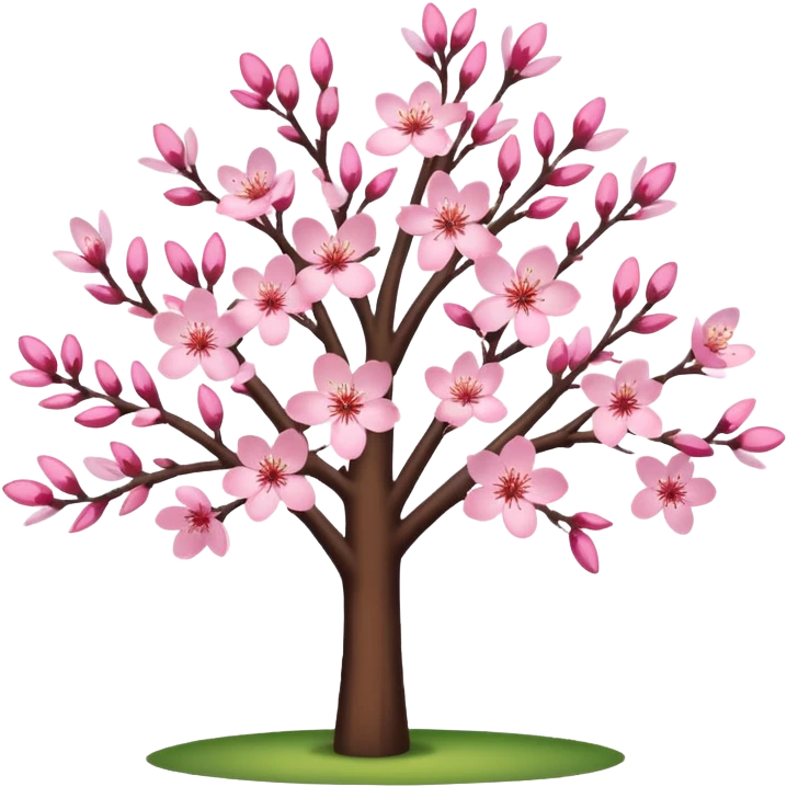 pink cherry blossom tree emoji